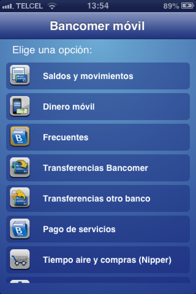 Image of Bancomer móvil for iPhone